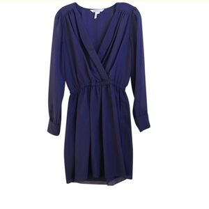 BCBGeneration Sheer Blue Dress